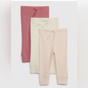 Baby Gap 3-Pack Baby First Favorites TinyRib Pants 0-3 months